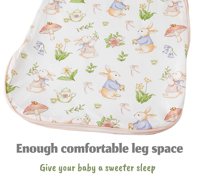 Baby Sleep Sack 1.0 Tog, 100% Cotton 2 Pack Wearable Blanket Sleeping Bag For Babies and Newborn, S(0-6M), Pink