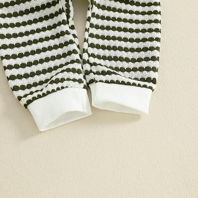 Thorn Tree Baby Boys Clothes Infant Knit Romper Long Sleeve Newborn Outfits Button Closure Onesie Turn Down Collar Jumpsuit