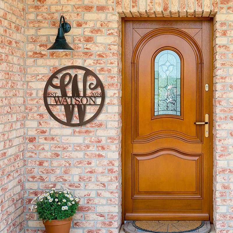 Custom Metal Signs Metal Name Sign Metal Wall Art Split Letter Monogram Wall Decor Metal Wall Art Last Name Sign Family Name Sign Personalized Wedding Gift Fire Pit Sign Outdoor Decor Cabin Sign