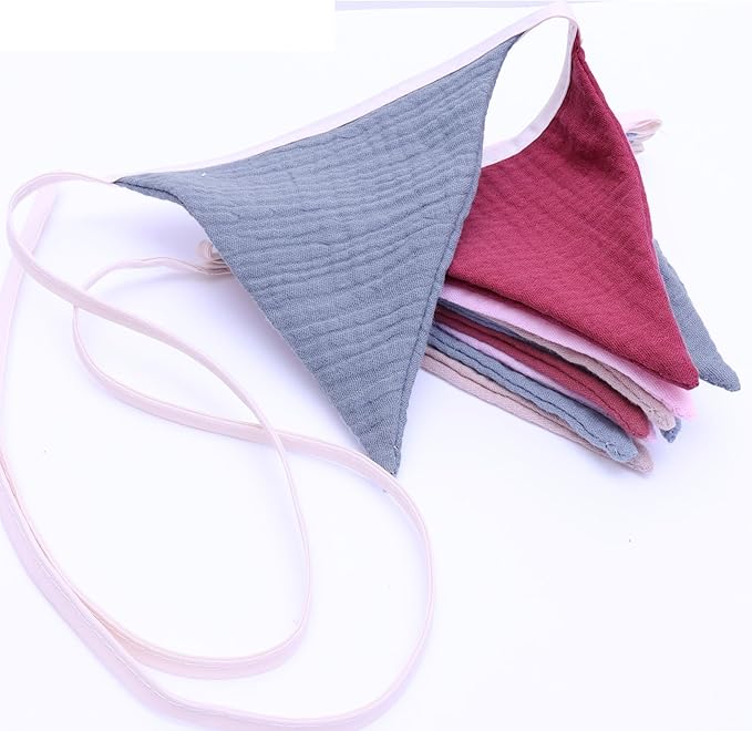 Pennant Banner Flags,Infant and toddler room decoration pennant,for Nursery Decor Baby Birthday Boho Wedding Shower Party Event (Coloured Banner20240318)