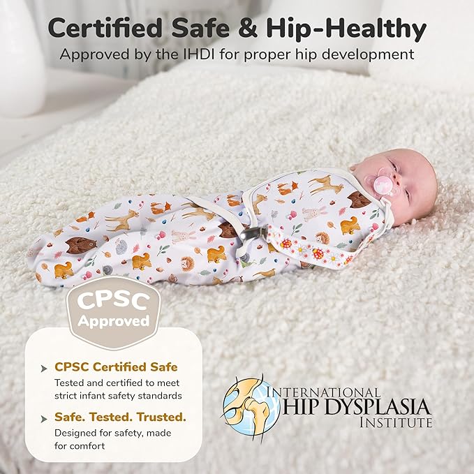 Mama Cheetah Baby Swaddle Blanket with Zipper, Newborn Swaddle Sack, Baby Swaddles Sleep Sack 0-3 Months, Baby Swaddle Wrap for Baby Boy & Girl, 3-Pack
