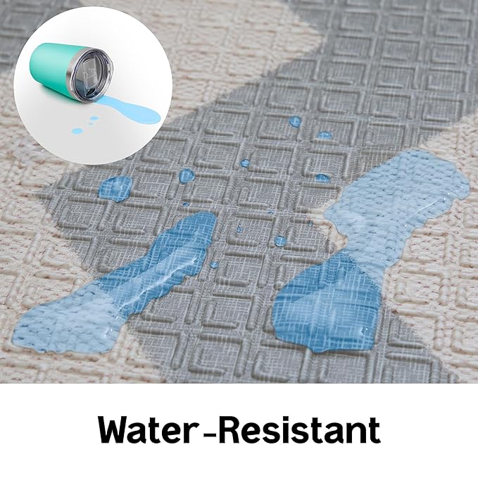 Parklon Baby Play Mat, Foldable & Portable, Large Size (78.7 x 55.1), Indoor, Outdoor, Waterproof, Made in Korea - Urban Zig Zag