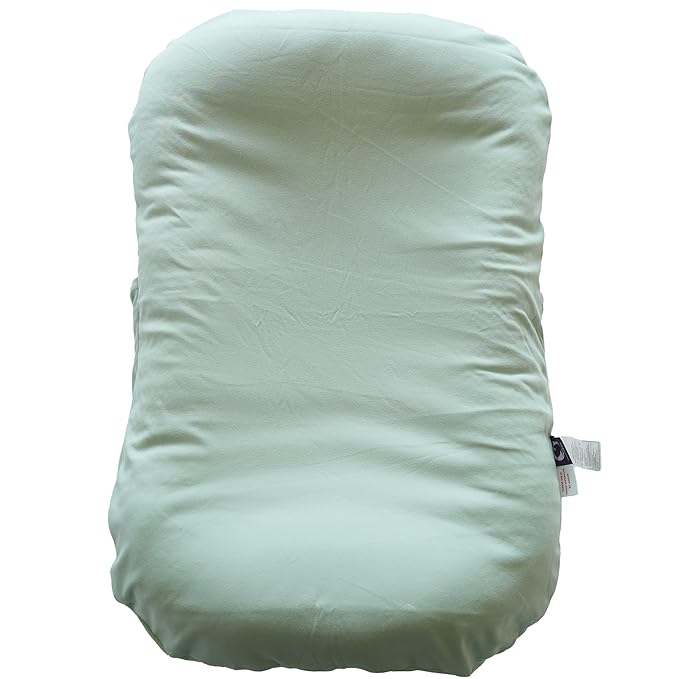 CooCooBaby Infant Lounger, Baby Nest Cover for Baby Girls & Boys, Newborn Essentials for Baby 0-12 Months, 100% Cotton Breathable (Sage Green)