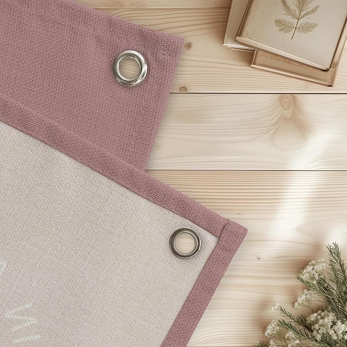 Wildflower Nursery Decor, Girls Room Decor - In a Field Full of Roses She Is a Wildflower Pink Linen Banner Flag for Little Girl Baby Girl