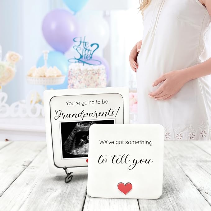 Pregnancy Announcement for Grandma Grandparents, Ultrasound Picture Frames Surprise Box, You're going to be Grandparents, Baby Coming Soon Announcement Pregnancy Reveal Gifts