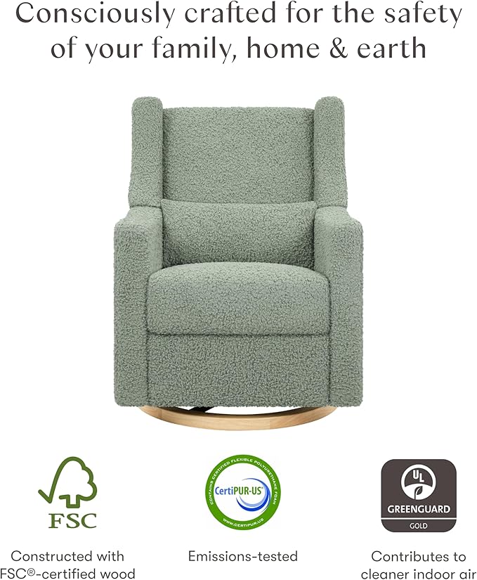 babyletto Kiwi Glider Recliner w/Electronic Control and USB
