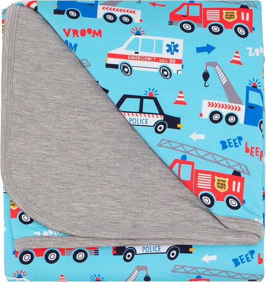 Little Sleepies Cloud Blanket, Soft Viscose from Bamboo Toddler & Baby Blanket for Boys & Girls, Lightweight, Perfect for Hot Sleepers, 50" x 50", Large (to The Rescue)