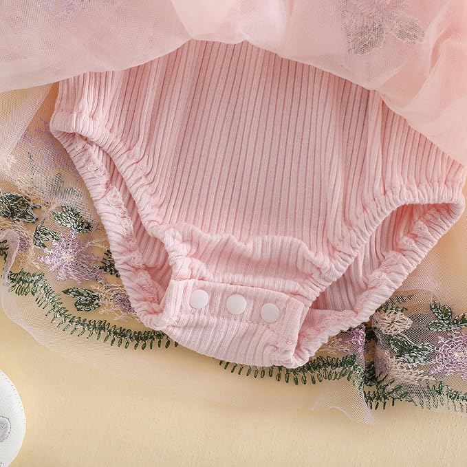 Giraropa Baby Girl Fall Winter Clothes Long Sleeve Romper Dress + Socks + Headband Newborn Infant Cute Casual Outfits