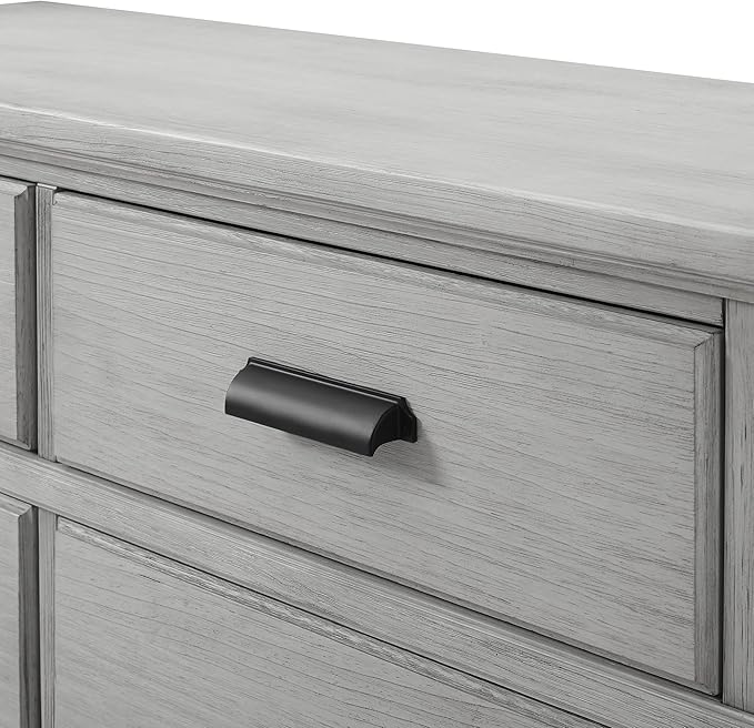 Delta Children Simmons Kids Asher 6 Drawer Dresser with Changing Top, Fully Assembled, Greenguard Gold Certified, Rustic Mist