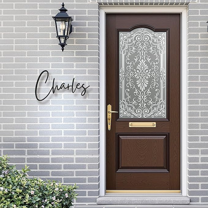 Custom Metal Words - Modern Personalized Script Name Sign - custom name sign baby - Elegant Laser Cut Cursive Wall Art for Baby Name, Wedding & Nursery Home Decoration Gift