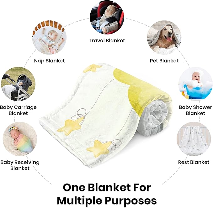 J&SBGFT Custom Baby Blanket with Name for Boys - Personalized Name Blanket, Toddlers Kids Nursery Stroller Crib Decor Throw 30"x40", Color 3