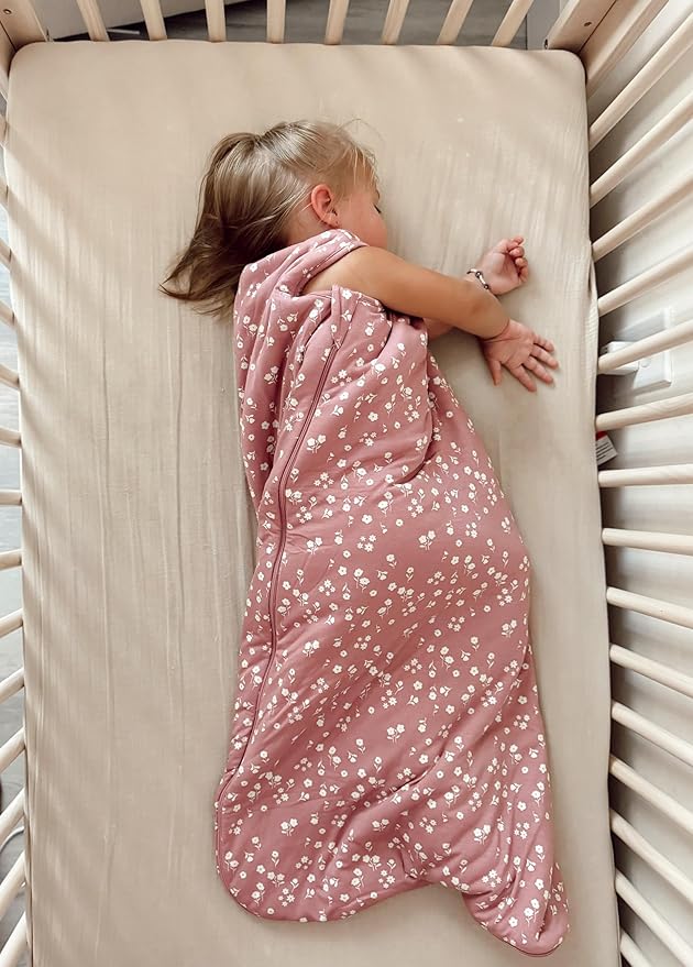 GUNAMUNA günamüna Unisex Baby, Toddler Wearable Blanket, Sleeping Bag Bamboo Rayon, Sleep Sack with Diaper Zipper, 1.0 TOG