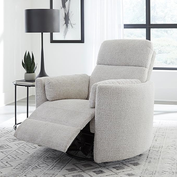 Parker Living Radius - Angora Linen Manual Swivel Recliner Two Pack