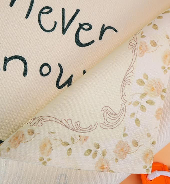 Nursery Rectangular Canvas Banner-Boho Flag Wall Decor for Toddler Boy Girl Kids,Baby Room Above Crib Bedroom Playroom Reading Room Decor-Baby Shower Birthday Christmas Gift-You'll Never Know Dear