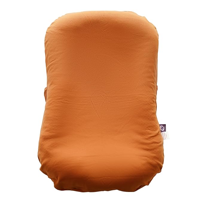 CooCooBaby Organic Infant Lounger Cover, 100% Organic Cotton | Cover Only (Golden Brown)