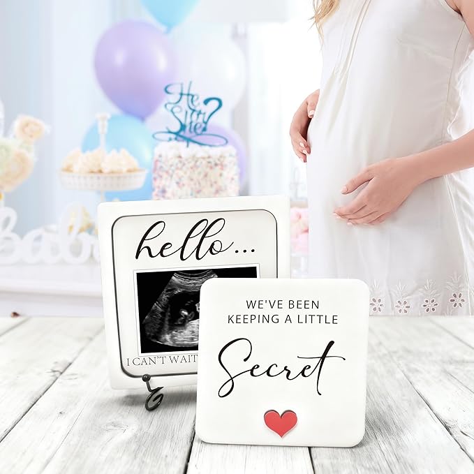 Baby Announcement Grandparents, Ultrasound Photo Frame Pregnancy Announcement Sign, Baby Announcement Wooden Surprise Box, Pregnancy Reveal to Husband, Friends, Auntie, Uncle