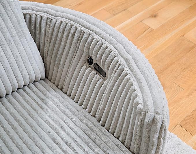 Parker Living Radius - Mega Grey Power Glider Reclining Console Loveseat