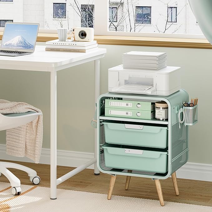 Kids Nightstand,Cute End Table with Storage Drawer,Nightstand for Girls Bedroom Furniture