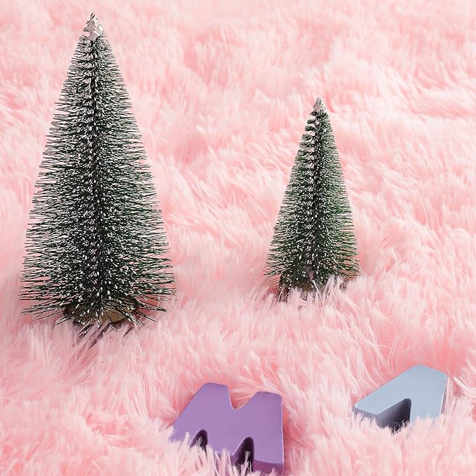 Merelax Pink Area Rugs for Living Room Bedroom Girls, 5x8 Soft Fluffy Fuzzy Shag Rug for Kids Room Bedside Rug, Indoor Floor Plush Cute Carpet for Baby, Nursery, Home Decor Aesthetic