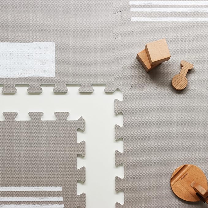 Baby Play Mat for Floor - Nira (5.5x5.5ft) - Premium EVA Foam Play Mat for Babies & Toddlers (Ages 0-5+) - Non-Toxic Playmat for Tummy Time, Crawling & Playroom - Stylish & Comfortable