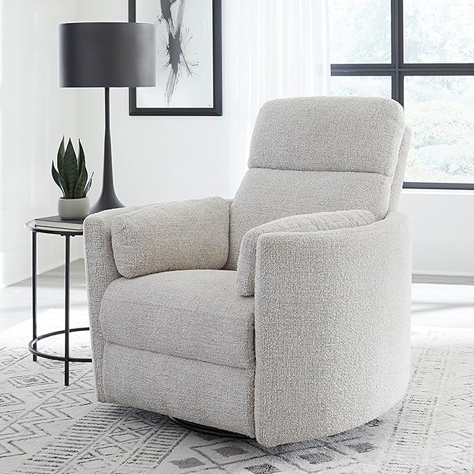 Parker Living Radius - Angora Linen Manual Swivel Recliner Two Pack