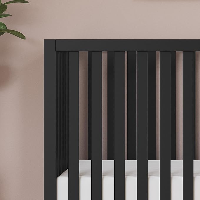 Child Craft SOHO Crib, 3-Drawer Dresser, Chest, 3-Piece Nursery Set, Includes 4-in-1 Convertible Crib, Dresser, Chest (Ebony)