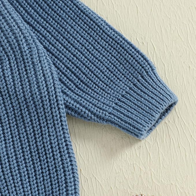 Newborn Baby Boy Girl Knit Sweater Cardigan Winter Warm Button Down Sweatshirt Top Outfit Cute Infant Fall Clothes