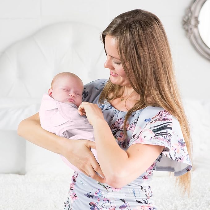 Mama Cheetah Baby Swaddle Blanket with Zipper, Newborn Swaddle Sack, Baby Swaddles Sleep Sack 0-3 Months, Baby Swaddle Wrap for Baby Boy & Girl, 3-Pack