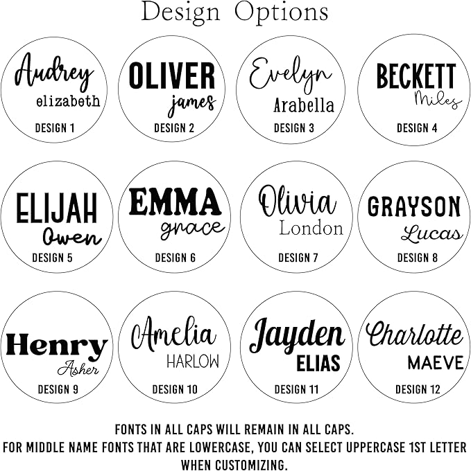 Personalized 3D Birth Announcement Sign, Custom Baby Name Hospital Photo Prop, Many sizes, 12 Font Options, 30 Colors