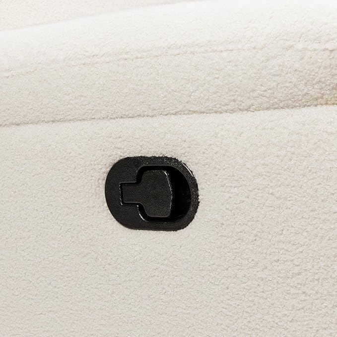 DaVinci Suzy Glider Recliner Nursery Chair - Glider Rocking Chair for Nursery and Living Room - GREENGUARD Gold, FSC & Certi-PUR US Certified - 360° Swivel Rocker Recliner Chair (Cozy Cream Boucle)