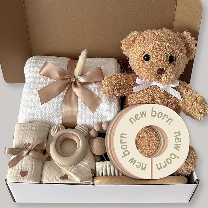 Baby Closet Dividers for Clothes-Baby Wardrobe Organizer,Earth Tone Round Baby Clothes Dividers for Closet Rod,Nursery Closet Organizer & Decor, Clear Labels for Easy Sorting, Fits Most Rods