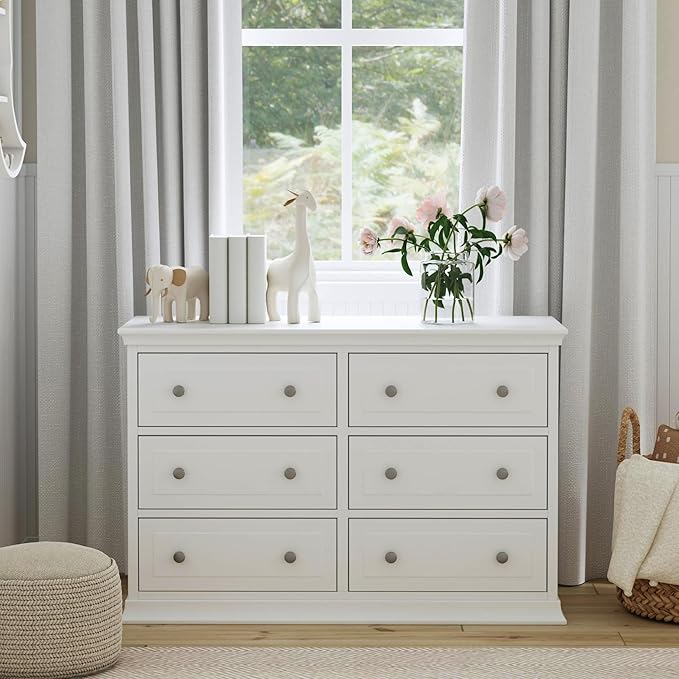 DaVinci Signature 6-Drawer Double Dresser in White