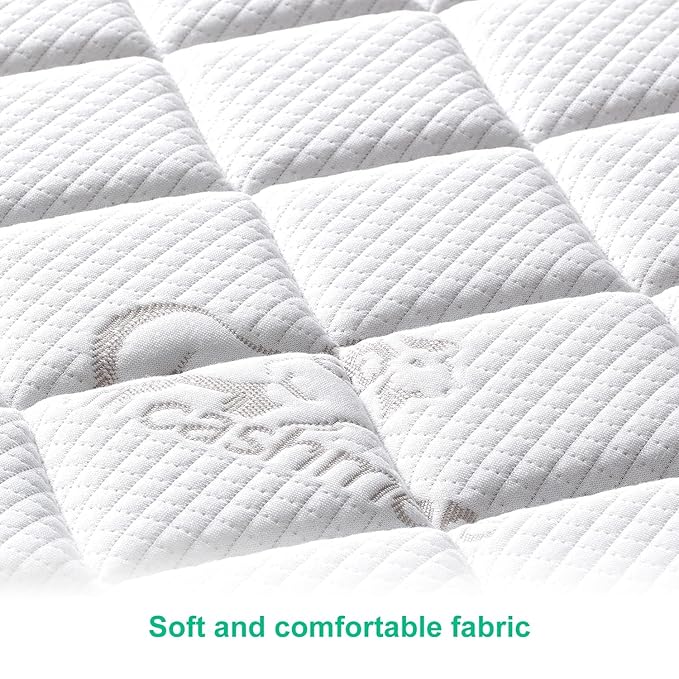Premium Crib & Toddler Mattress,100% Knitted Fabric, Premium Fleece Surface-Hypoallergenic, 5" Thick Firm Soft Crib Mattress, Non-Toxic - Fits Standard Cribs & Toddler Beds