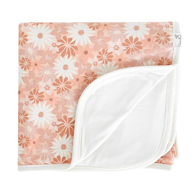 Copper Pearl Three-Layer Quilt: Soft Quilts for Boys & Girls | Breathable, Cozy Toddler Blanket | Newborn Quilt | 46x46 Premium Polyester/Rayon | Penny