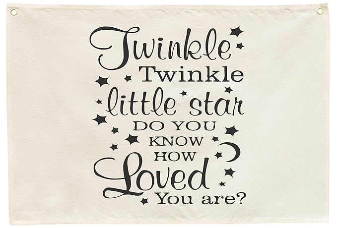 Twinkle Twinkle Little Star Do You Know-Nursery Rectangular Banner Flag Wall Decor for Baby Kids Boy Girl-Nursery Above Crib Bedroom Bedroom Door Playroom Decor-Baby,Shower Birthday Christmas Gift