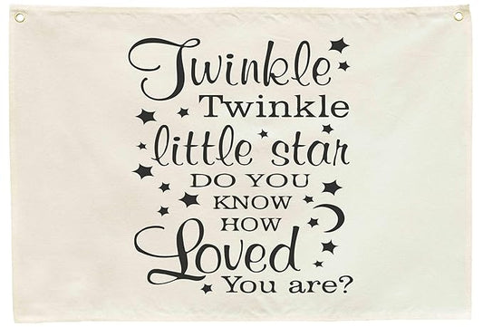 Twinkle Twinkle Little Star Do You Know-Nursery Rectangular Banner Flag Wall Decor for Baby Kids Boy Girl-Nursery Above Crib Bedroom Bedroom Door Playroom Decor-Baby,Shower Birthday Christmas Gift