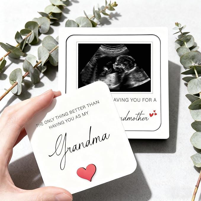 Pregnancy Announcement for Grandma, Ultrasound Picture Frame Surprise Box, The Only Thing Better Than Having You As My Grandma, Baby Coming Soon Pregnancy Announcement Gifts