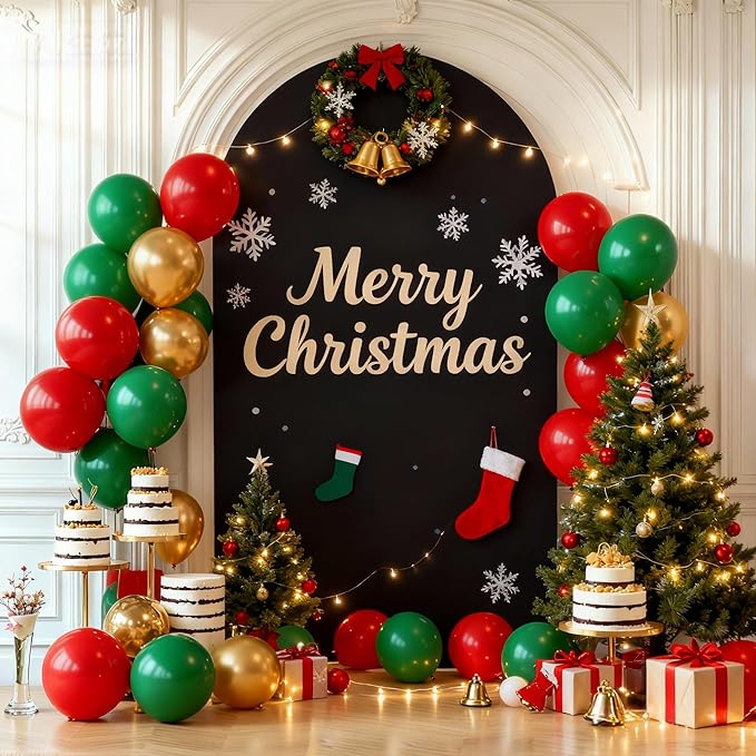 Black Arch Backdrop Cover 7.2FT Spandex Fitted Wedding Arch Stand Covers Round Top Chiara Arch Covers Stretchy Backdrop for Birthday Party Ceremony Banquet Decoration
