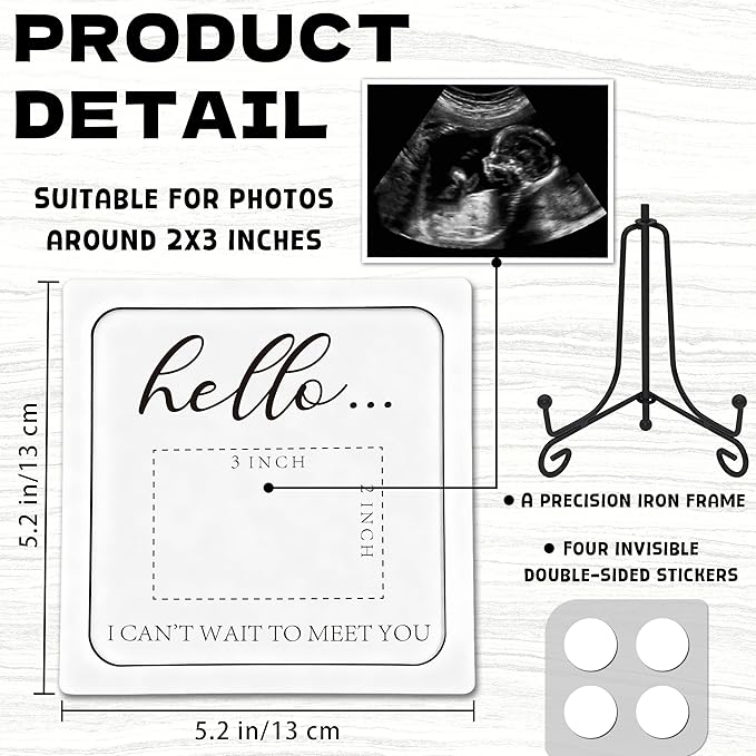 Baby Announcement Grandparents, Ultrasound Photo Frame Pregnancy Announcement Sign, Baby Announcement Wooden Surprise Box, Pregnancy Reveal to Husband, Friends, Auntie, Uncle
