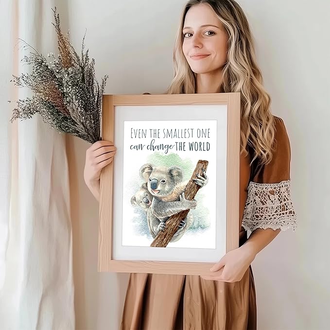 DREAM BIG PRINTABLES Koala Parent and Child Wall Art Print - Unframed - 11x14 | Inspirational Quote - Motivational Wall Art - Nursery Decor for Boys Room or Girls Room | Unisex Newborn Baby Gift