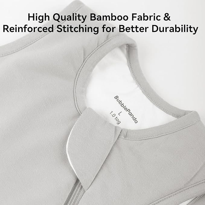 Rayon Made from Bamboo Sleep Sack 18-24 Months 1.0 Tog Ultra Soft Baby Wearable Blanket Toddler Sleeping Sack 2t for Babies Unisex Girl Boy 2-Way Zipper Baby Sleeping Bag Breathable Lightweight XL