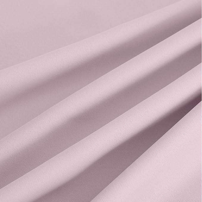 NICETOWN Pink Room Darkening Curtains for Bedroom 84 inches Long 2 Panels, Thermal Grommet Curtains for Living Room, Noise Reducing Privacy Window Treatment Shades for Nursery, Laundry Patio, W52