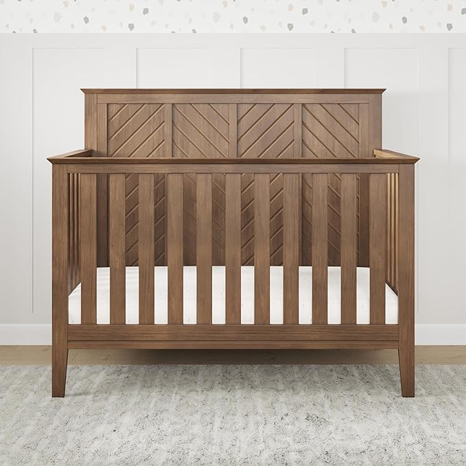 Child Craft Atwood Crib, Dresser and Chest Nursery Set, 3-Piece, Includes 4-in-1 Convertible Crib, Dresser and Chest, Grows with Your Baby (Cocoa Bean Brown)