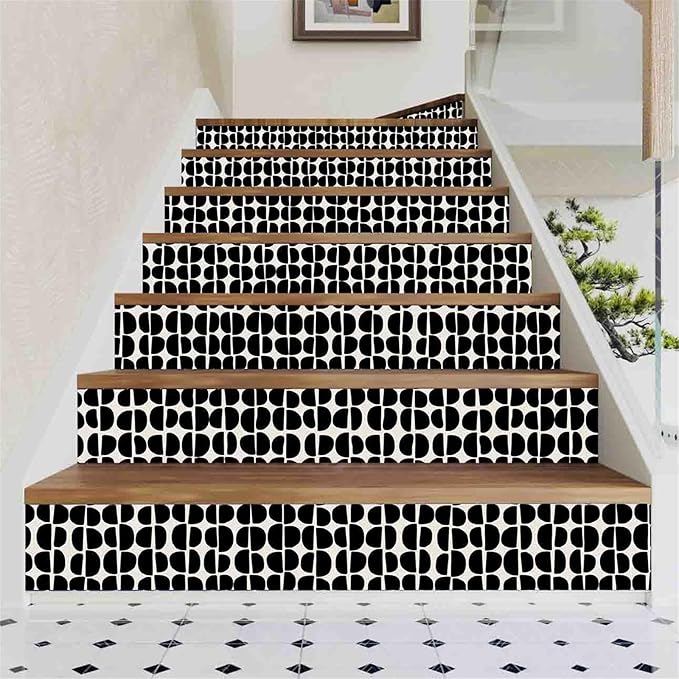 Arch Wallpaper Modern Abstact Wall Paper Boho Black Wallpaper Peel and Stick Minimalist Wall Stickers Geometric Pattern Modern Mural Decals for Bedroom Living Room Decor