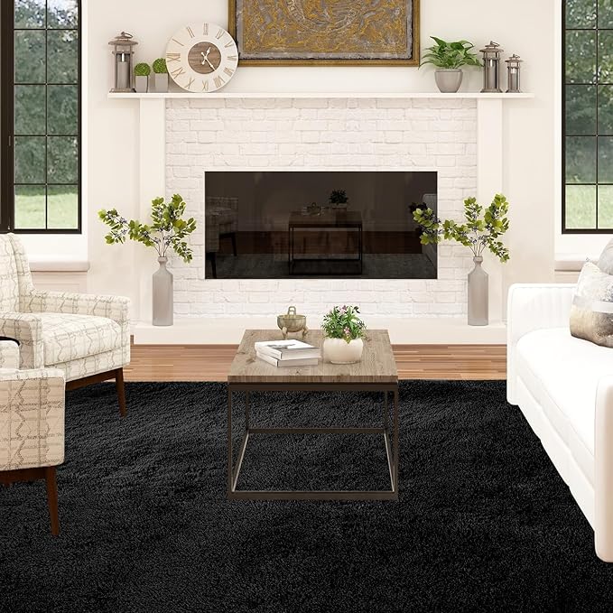 Area Rug 10x14 for Living Room: Large Shag Area Rugs for Living Room - Shaggy Rug 10x14 Modern Indoor Shag Fuzzy Floor Carpet