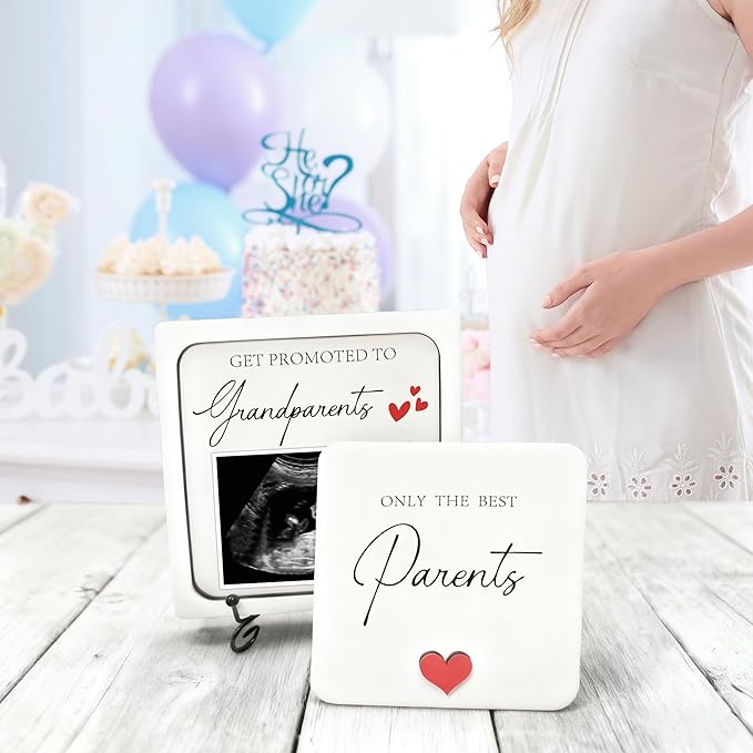 Pregnancy Announcement for Parents, Ultrasound Picture Frames Surprise Box, Birth Announcement Ideas, Pregnancy Reveal to Grandparents, Baby Announcement Gifts for Grandma Grandpa