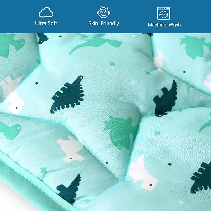 SPRINGSPIRIT Baby Play Mat, 47x47 Infant Play Mat for Playpen, Thicken Cushioned PlayMat for Floor, Non-Slip Washable Baby Playmat, Toddlers, Dinosaur
