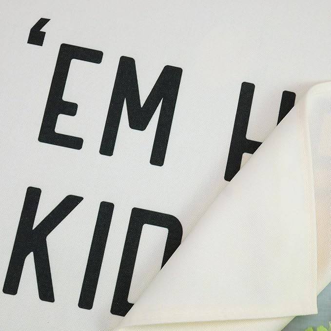 Boho Rectangular Banner Flag Wall Decor Gift for Baby Boy Kids,Nursery Bedroom Playroom Reading Room Front Decor Decor-Give em Hello Kid-Baby Present Shower,Birthday Christmas Gift