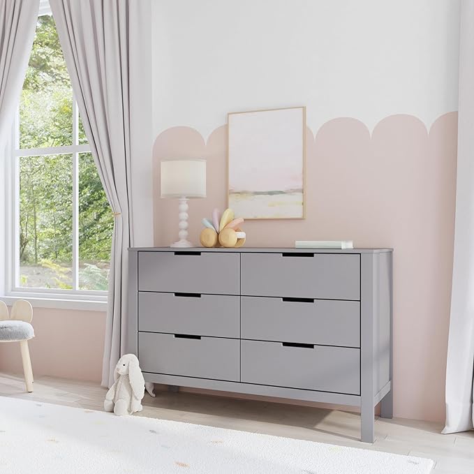 Carter's by DaVinci Colby 6-Drawer Dresser in Washed Natural, Grey, (F11926G)