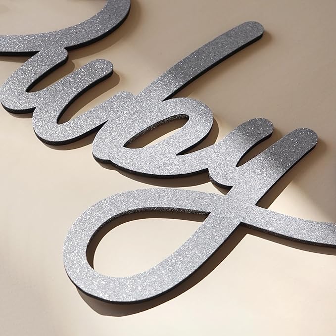 Wooden Name Signs (Gold/Silver/Rose Gold) - Personalized wood letters for girl, Baby name sign, Custom name sign nursery, Toddler girl room decor, Home decor
